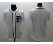 Men Detroit Tigers Blank Majestic white Flexbase Authentic Collection Player Jersey