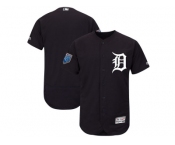 Men Detroit Tigers Customized Majestic Navy 2018 Spring Training Flex Base Team Jersey