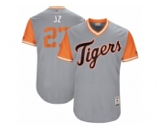 Men's 2017 Little League World Series Tigers Jordan Zimmermann #27 J Z Gray Jersey