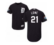Men's Majestic Detroit Tigers #21 Mark Lowe Navy Blue Flexbase Authentic Collection MLB Jersey