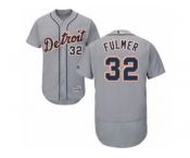 Men's Majestic Detroit Tigers #32 Michael Fulmer Grey Flexbase Authentic Collection MLB Jersey