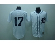 Mitchell and Ness Detroit Tigers #17 Denny McLain Stitched White Throwback Baseball Jersey