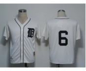 mlb jerseys detroit tigers #6 kaline cream[m&n]