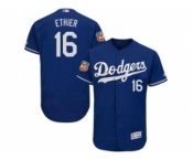 Los Angeles Dodgers #16 Andre Ethier Blue Flexbase Authentic Collection Stitched Baseball Jersey