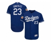 Los Angeles Dodgers #23 Adrian Gonzalez Blue Flexbase Authentic Collection Stitched Baseball Jersey