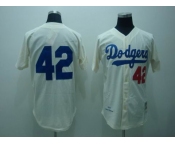 mlb los angeles dodgers robanson #42 m&n cream