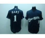 mlb Milwaukee Brewers #1 hart blue