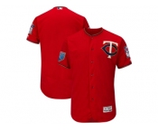 Men Minnesota Twins Customized Majestic Scarlet 2018 Spring Training Flex Base Team Jersey