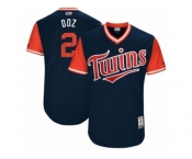 Men's 2017 Little League World Series Twins Brian Dozier #2 Doz Navy Jersey
