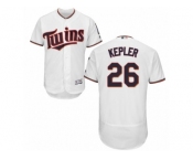 Men's Majestic Minnesota Twins #26 Max Kepler White Flexbase Authentic Collection MLB Jersey