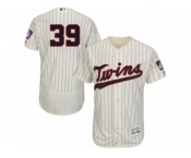 Men's Majestic Minnesota Twins #39 Danny Santana Cream Flexbase Authentic Collection MLB Jersey