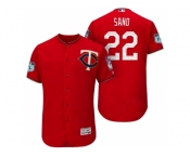 Men's Minnesota Twins #22 Miguel Sano 2017 Spring Training Flex Base Authentic Collection Stitched Baseball Jersey