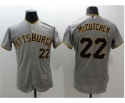 Men Pittsburgh Pirates #22 Andrew McCutchen Majestic grey Flexbase Authentic Collection Player Jersey
