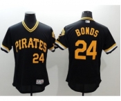 Men Pittsburgh Pirates #24 Barry Bonds Majestic black Flexbase Authentic Collection Cooperstown Player Jersey