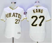 Men Pittsburgh Pirates #27 Jung Ho Kang Majestic White Flexbase Authentic Collection Player Jersey