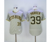 Men Pittsburgh Pirates #39 dave parker Majestic Grey Flexbase Authentic Collection Player Jersey