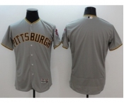 Men Pittsburgh Pirates blank Majestic grey Flexbase Authentic Collection Player Jersey