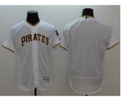 Men Pittsburgh Pirates blank Majestic white Flexbase Authentic Collection Player Jersey