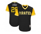 Men's 2017 Little League World Series Pirates #26 Adam Frazier Fraz Black Jersey