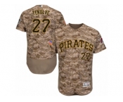 Men's Majestic Pittsburgh Pirates #27 Kent Tekulve Camo Flexbase Authentic Collection MLB Jersey