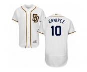 Men's Majestic San Diego Padres #10 Alexei Ramirez White Flexbase Authentic Collection MLB Jersey
