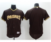 Men's San Diego Padres blank Majestic Brown Flexbase Authentic Collection Team Jersey