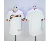 Men San Francisco Giants Blank Majestic White Flexbase Authentic Collection Cooperstown Jersey