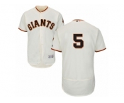 Men's Majestic San Francisco Giants #5 Matt Duffy Cream Flexbase Authentic Collection MLB Jersey