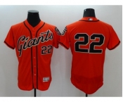 Men's San Francisco Giants #22 Will Clark Majestic Orange Flexbase Authentic Collection Player Jersey