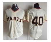 San Francisco Giants #40 Madison Bumgarner Cream Flexbase Authentic Collection Stitched Baseball Jersey