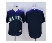 Seattle Mariners Blank Navy blue New Cool Base Stitched Baseball Jersey