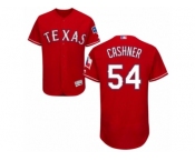 Men's Majestic Texas Rangers #54 Andrew Cashner Red Flexbase Authentic Collection MLB Jersey