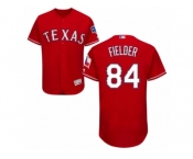 Men's Majestic Texas Rangers #84 Prince Fielder Red Flexbase Authentic Collection MLB Jersey
