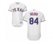 Men's Majestic Texas Rangers #84 Prince Fielder White Flexbase Authentic Collection MLB Jersey