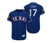 Men's Texas Rangers #17 Shin-soo Choo 2017 Spring Training Flex Base Authentic Collection Stitched Baseball Jersey
