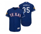 Men's Texas Rangers #35 Cole Hamels 2017 Spring Training Flex Base Authentic Collection Stitched Baseball Jersey