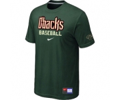 MLB Arizona Diamondbacks Crimson D.Green Nike Short Sleeve Practice T-Shirt
