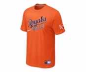 MLB Kansas City Royals Orange Nike Short Sleeve Practice T-Shirt