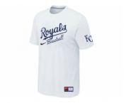 MLB Kansas City Royals White Nike Short Sleeve Practice T-Shirt
