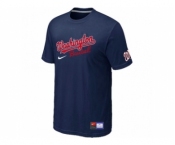 MLB Washington Nationals D.Blue Nike Short Sleeve Practice T-Shirt