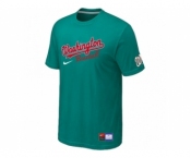 MLB Washington Nationals Green Nike Short Sleeve Practice T-Shirt