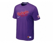 MLB Washington Nationals Purple Nike Short Sleeve Practice T-Shirt