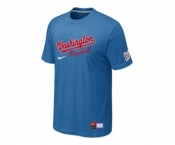 MLB Washington Nationals light Blue Nike Short Sleeve Practice T-Shirt