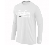 New York Yankees Long Sleeve T-Shirt white