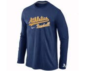 Oakland Athletics Long Sleeve T-Shirt D.Blue