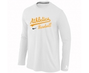 Oakland Athletics Long Sleeve T-Shirt White