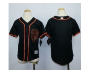Youth MLB San Francisco Giants Blank Black Alternate Stitched Jerseys