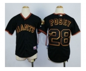Youth MLB san francisco giants #28 Buster Posey Black jerseys