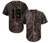 Youth Majestic San Diego Padres #19 Tony Gwynn Authentic Camo Realtree Collection Flex Base MLB Jersey