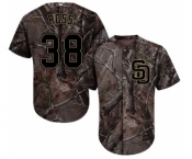 Youth Majestic San Diego Padres #38 Tyson Ross Authentic Camo Realtree Collection Flex Base MLB Jersey